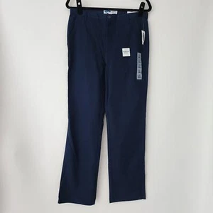 NWT Old Navy Uniform Pants Blue Built In Flex Adjustable Waist Boys 16 husky - Picture 1 of 6