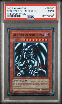 Yu-Gi-Oh! - Premium Red-Eyes Black Metal Dragon 2007 PP01-EN015 Unlimited PSA 9 - Image 1 of 2