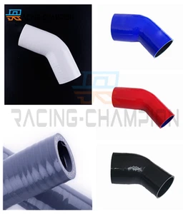45° DEGREE REDUCER SILICONE ELBOW TURBO INTERCOOLER RADIATOR BOOST COOLANT HOSE - Picture 1 of 12