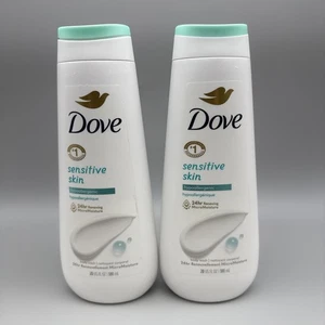 2x Dove Sensitive Skin 24hr Renewing Body Wash 20 fl oz Ea Hypoallergenic - Picture 1 of 2
