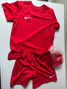 Nike Kind Unisex DRI-FIT 100% Polyester Fußball Uniform rot CD2244 657 - Bild 1 von 3