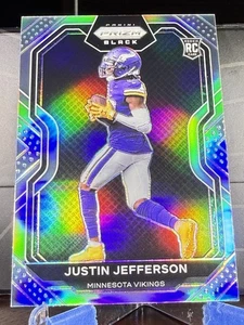 2020 Justin Jefferson Panini Chronicles Prizm Black Silver Prizm Rookie #PB-9 - Picture 1 of 2