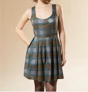 Hot Topic Outlander Corsé con Cordones Tartán Cuadros Vestido Cosplay Plus 3X Nuevo con Etiquetas - Imagen 1 de 14