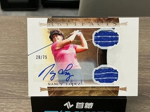 2024 UPPERDECK PORTFOLIO GOLF NANCY LOPEZ ARTIFACTS PATCH AUTO #6-H /75 - Picture 1 of 2