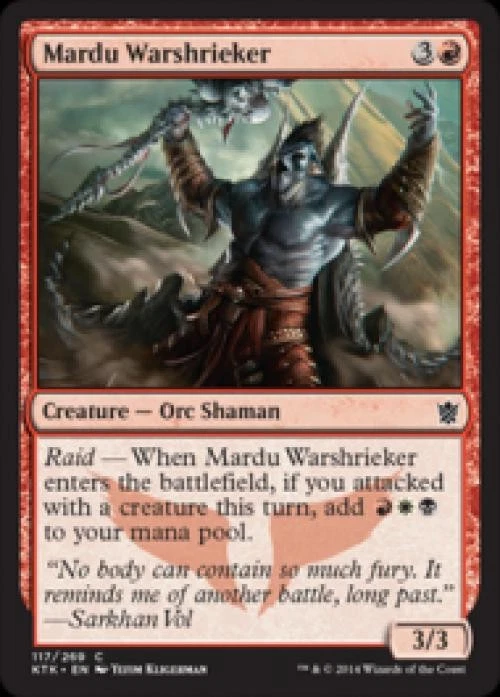 Mardu Warshrieker -Foil Light Play MTG Khans of Tarkir - Image 1 of 1