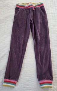 Used Girls Size 11 Mini Boden Purple Velvet Pants - Picture 1 of 15