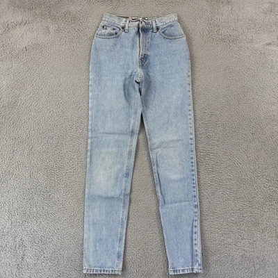 Vintage GAP Jeans Womens 4 Long Blue Tapered High Rise Slim Fit Mom 26x33 Denim - Image 1 of 4