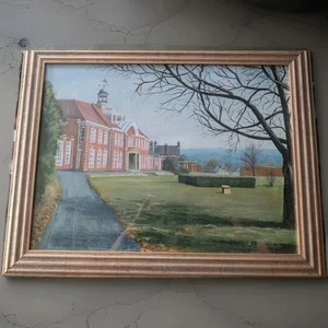 ¿Arte popular americano ingenuo y hermoso? Pintura colorida brillante al óleo sobre tabla  - Imagen 1 de 8