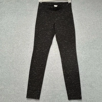 Andrea Jovine Mujer XS Leggings Negro Jaspeado Pantalones Activos Atletismo Entrenamiento Foto 1 de 4