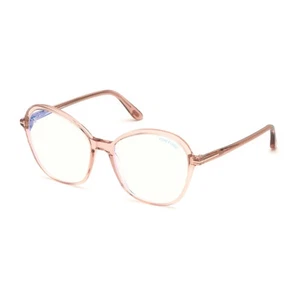 Neu Tom Ford FT TF5577-B 072 Cat Eye Kristall Rosa Brille Brillengestell - Bild 1 von 4