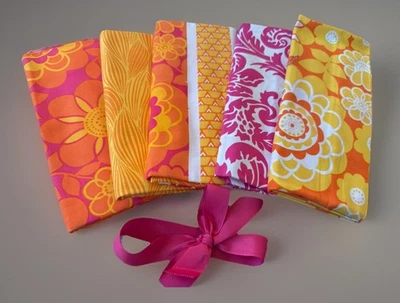 Timeless Treasures Fabric “Orange Crush “ By Alice Kennedy(5) 1 Yard Cuts - Image 1 of 4