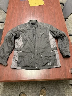 Triumph Men's Nylon Motorcycle Jacket Black 2XL RIDING TRITEX WITH PROTECTORS - Image 1 of 4