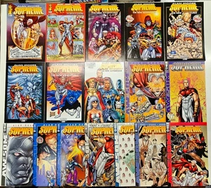 Image Awesome Comics Supreme 17 Key Issue Moore Set 41-56 52 A & B High FN/VF - Picture 1 of 3