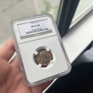 1944-D LINCOLN WHEAT CENT NGC MS 67 RD - Picture 1 of 5