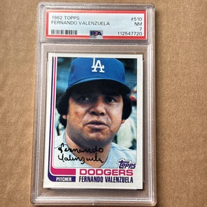 1982 Topps Fernando Valenzuela #510 PSA 7 NM - Foto 1 di 2