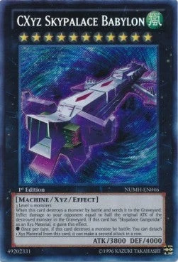 YuGiOh CXyz Skypalace Babylon NUMH-EN046 Secret Rare Englisch NM 1st - Bild 1 von 2