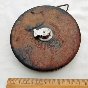 The Lufkin Rule Co. Dietzgen Leather Case 100' Metallic Rule gemarkt J. W. STOKER - Bild 1 von 5