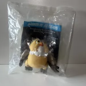 Vintage 1988 Disney Bambi McDonald's Happy Meal Toy Friend OWL Brand New Sealed - Picture 1 of 7