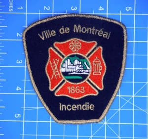 Parche del Departamento de Bomberos de Montreal Canadá-de colección - Imagen 1 de 3