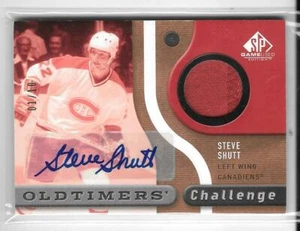 STEVE SHUTT 2006 SP GAME USED OLD TIMER GAME PATCH AUTOGRAPH #1/10 CANADIANS - Picture 1 of 1
