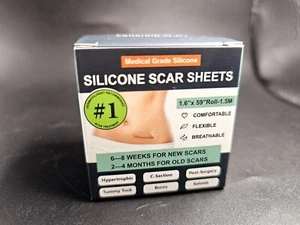 Hojas/cinta de silicona para cicatrices quirúrgicas, eliminación de protuberancias queloides, eliminación de cicatrices - Imagen 1 de 3