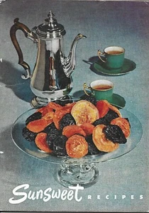 Sunsweet Recipes Vintage 1950 Prune and Apricot Growers Assn. of California - Foto 1 di 2