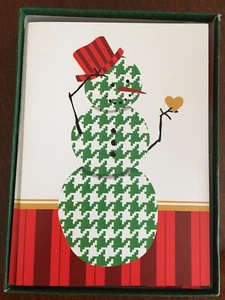 Nuevo PUNCH STUDIO Lindo Muñeco de Nieve Tarjetas de Navidad Caja de 23 con Sobres - Imagen 1 de 6