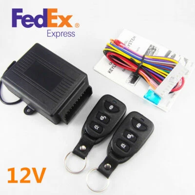 12V Car Remote Control Kit Door Locking Keyless Entry System Remote Car Location Foto 1 de 4