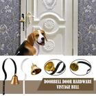 Retro Vintage Door Bell Metal Doorbell Wall Mounted Bell Black White Home J4G2