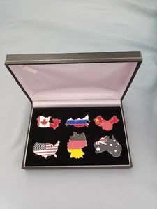 Somalia 2013 $1 Great nation shaped silver plated BU set 6 coins- very scarce - Picture 1 of 7