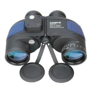 7X50 Waterproof Binoculars with Rangefinder Compass HD BAK4 for Hunting Briding - Picture 1 of 11