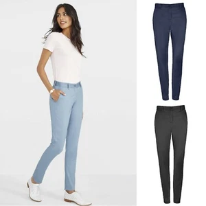 Pantalón chino elástico de satén para mujer talla 36 38 40 42 44 46 - Imagen 1 de 7