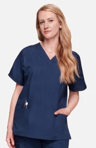 Unisex Scrub Set, Navy - Picture 1 of 4