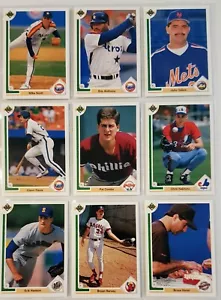 Mixed 9 BASEBALL trading cards (Ref.M014) 1991 UPPER DECK Glenn Davis - Picture 1 of 8