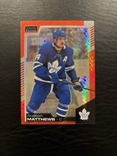 2020-21 O-Pee-Chee - Platinum Preview - Red Prism #P-AM - Auston Matthews 48/50 