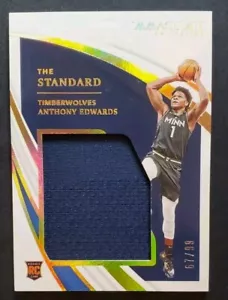 2020 21 Immaculate The Standard Jersey Patch ST-AEW Anthony Edwards (RC) /99 - Bild 1 von 2