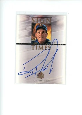 2000 UD SP Authentic Racing Ron Hornaday #RH Sign of the Times Autograph Auto - Image 1 of 2