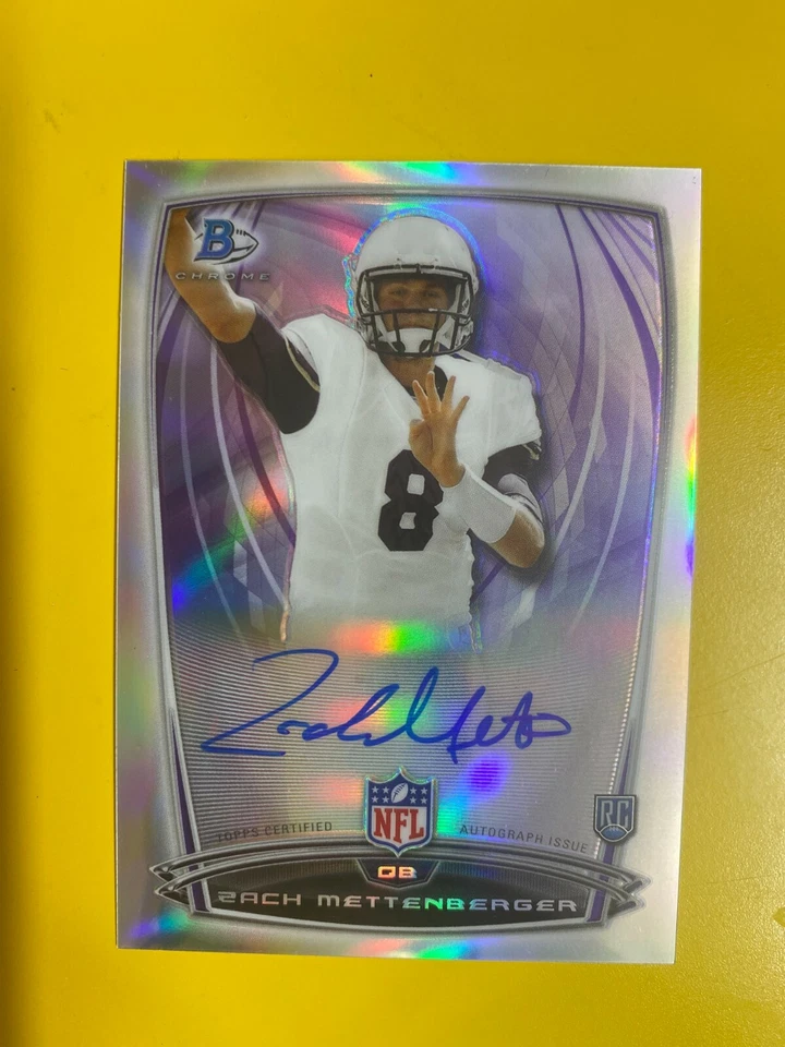 D37666  2014 Bowman Chrome Rookie Autographs Refractors #55 Zach Mettenberger - Image 1 of 1