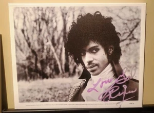 Prince Purple Rain Signed 16x20 Canvas Print (Pre-Print) Autograph ltd edition - Picture 1 of 3