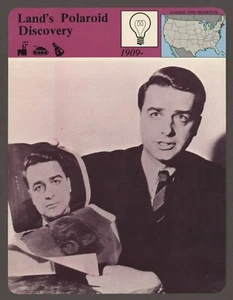 Lands Polaroid Discovery  Story of America Science Invention History Card - Picture 1 of 1