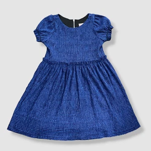 $214 Zoe Ltd Kids Girl's Blue Round Neck Short Sleeve A-Line Dress Size 10 - Picture 1 of 3