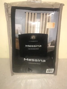 NEU!--Messina Massiv 95" Tülle Fenster Vorhangplatte in Leinen - Bild 1 von 4
