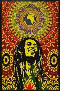 Bob Marley Poster Wall Hanging Tapestry Decor Tradition Bohemian Mandala Africa - Picture 1 of 5