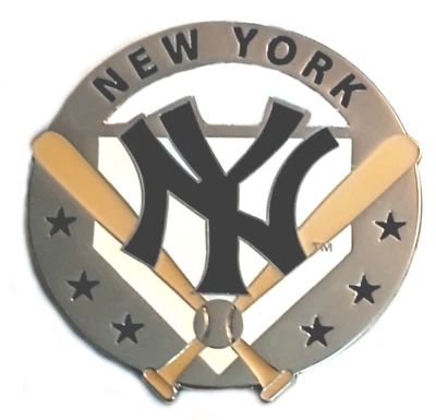 Yankee Pins NYY Pins RARE RETIRED New York Yankees Disc Cutout Pin Licensed Pin - Image 1 of 2