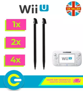 Penne stilografiche in plastica nera per controller gamepad Nintendo Wii U - Foto 1 di 5