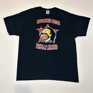 The Simpsons Che Guevara Hemd Herren Größe XL Extra Large Schwarz Revolution Homer - Bild 1 von 12