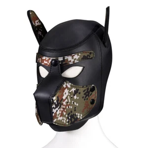 Padded Latex Rubber Role Play Dog Mask Puppy Cosplay Full Head for Couples Sexto - Picture 1 of 26