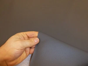 10 metres of DARK GREY Faux Leather Vinyl Leatherette Upholstery Fabric - Picture 1 of 6