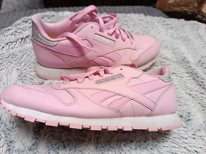Damen Sneaker Reebok Classic, 37 -37,5 ,Rosa, Glitzer,1 x getragen,NW - Bild 1 von 12