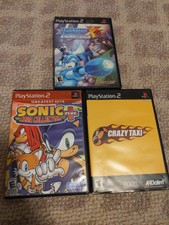 Vintage Sony Playstion 2 Sonic Mega Collection Plus Crazy Taxi Mega Man X PS2